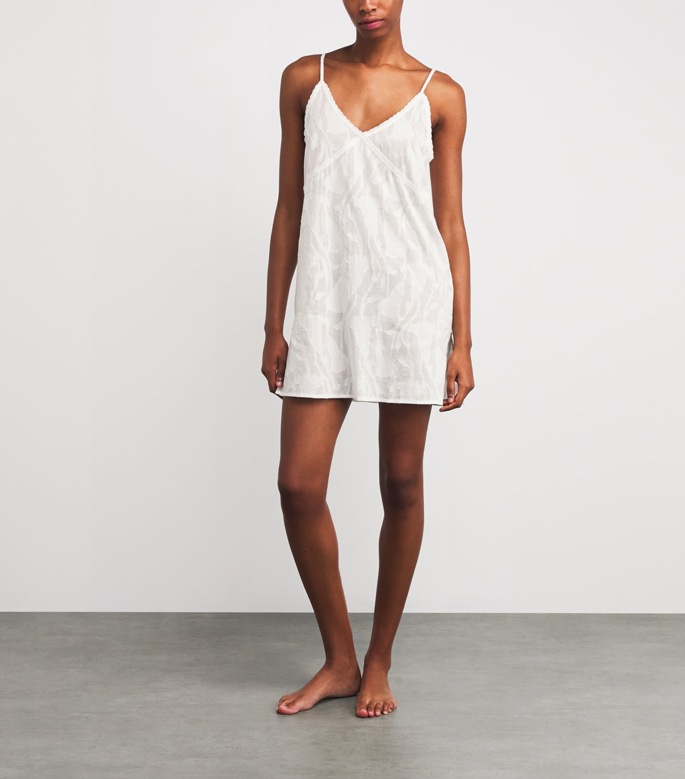 Floral Jacquard Nightdress OFF WHITE Image 2
