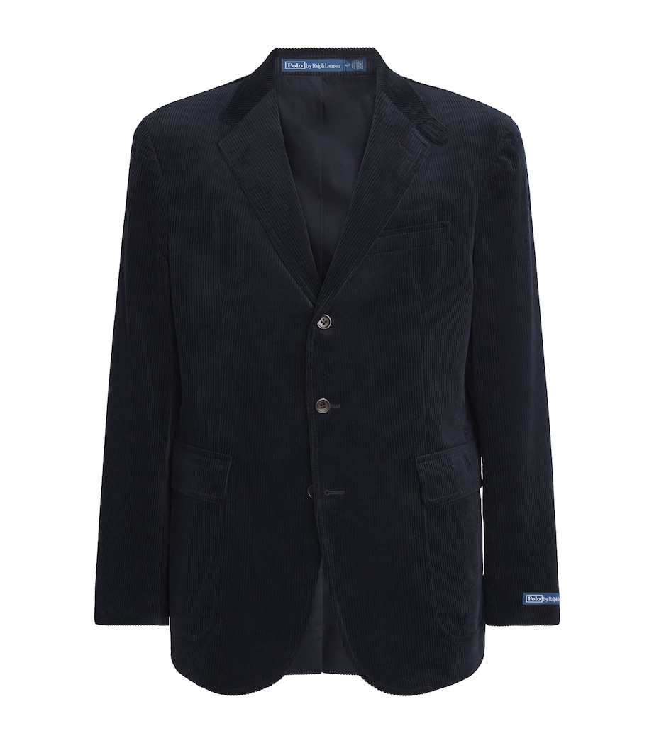Polo Ralph Lauren Mens Cotton Corduroy Blazer Navy Image 1