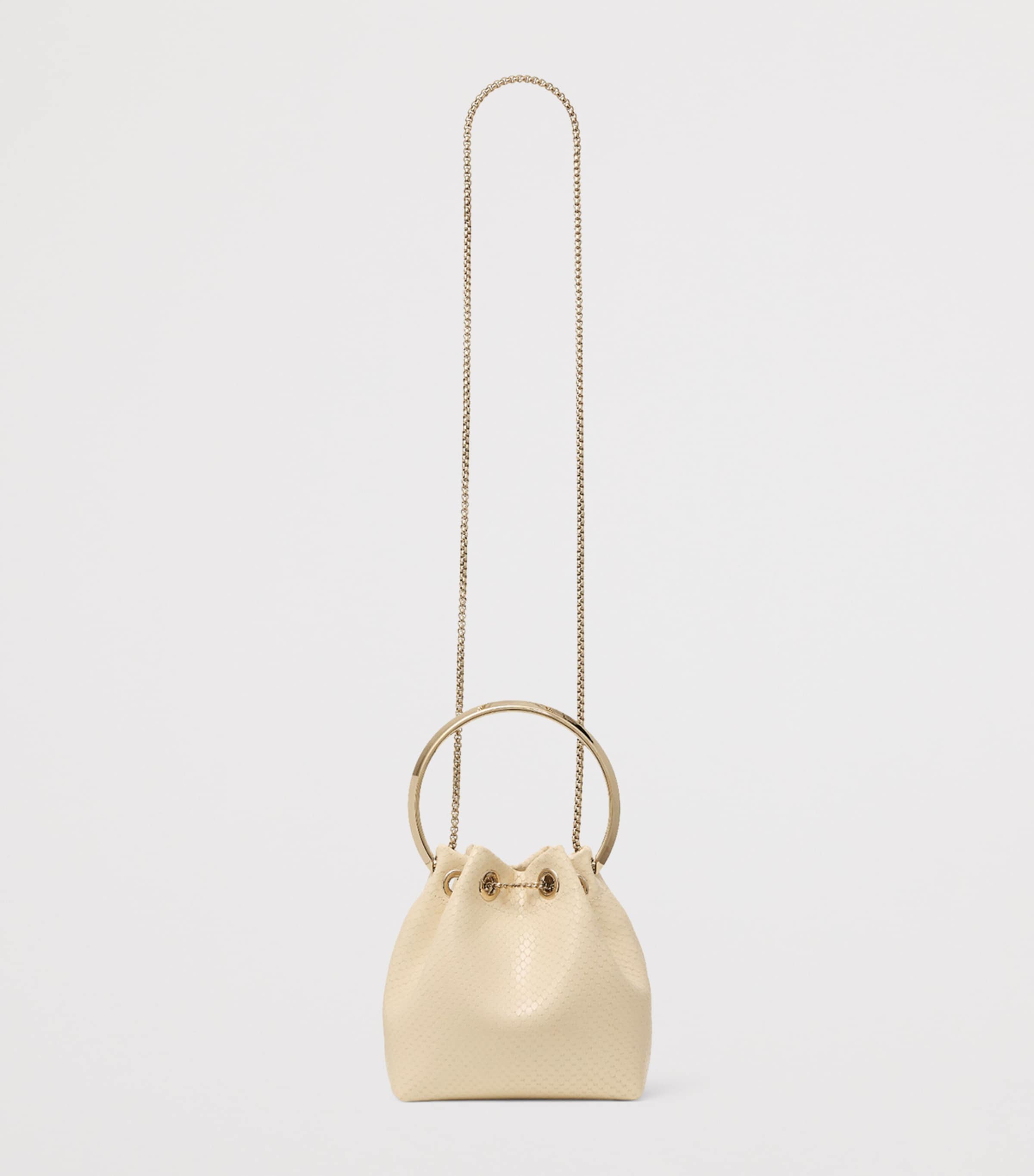 Jimmy Choo Leather Bon Bon Top-Handle Bag | Harrods US