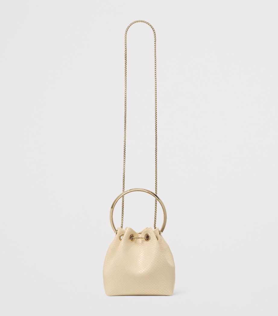 Leather Bon Bon Top-Handle Bag BUTTERMILK/LIGHT GOL Image 4