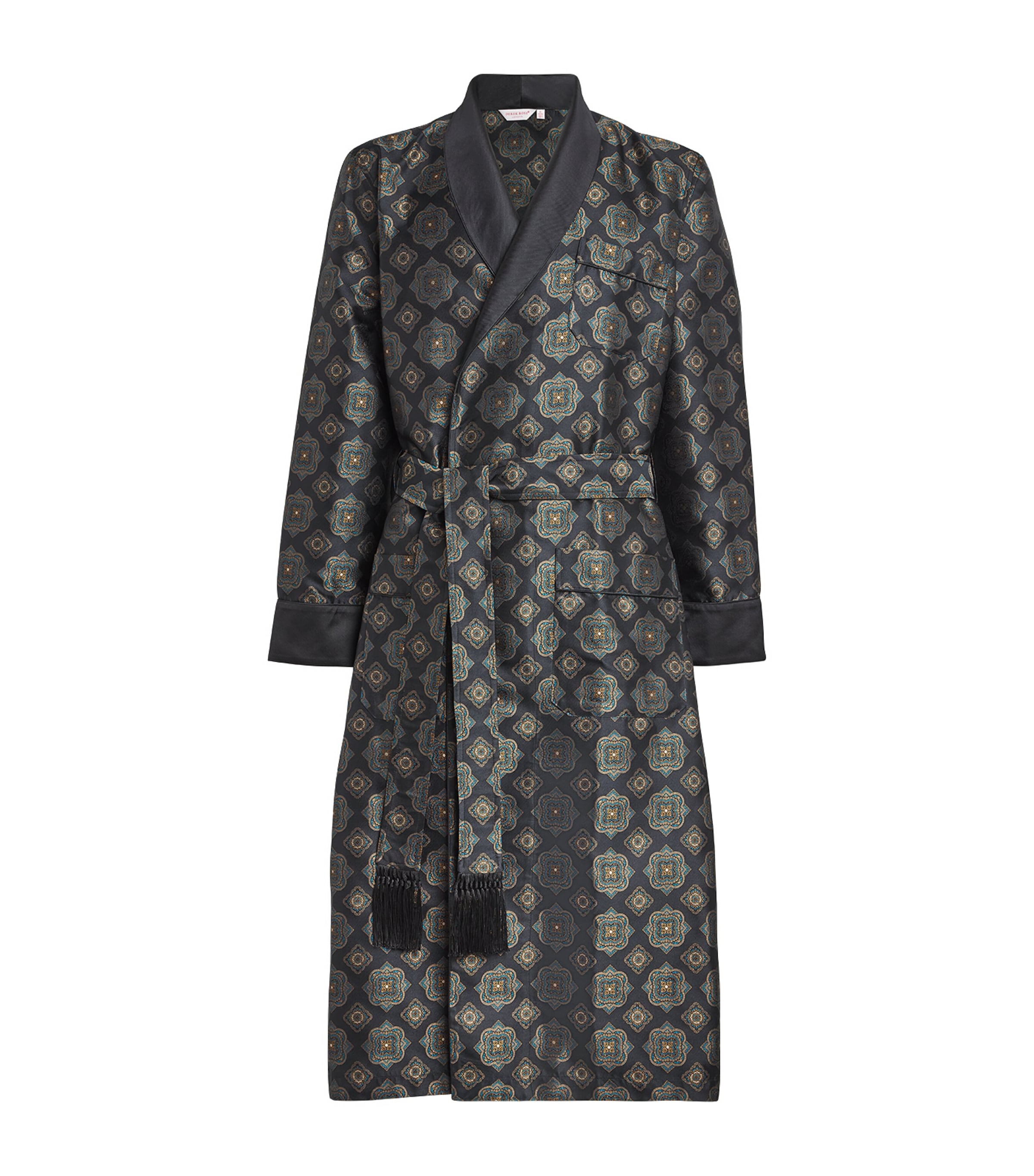 DEREK ROSE SILK VERONA ROBE 