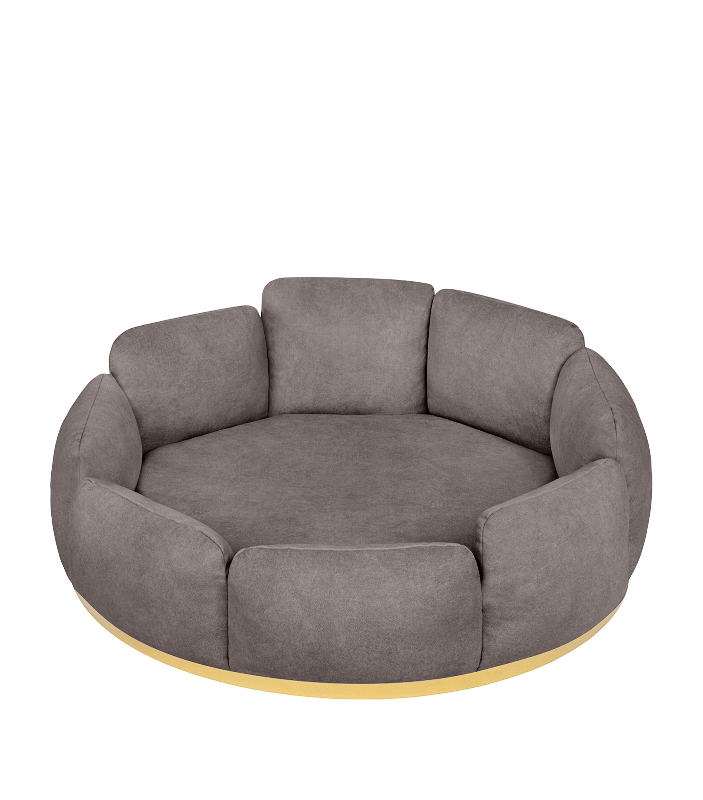 Medium Camelia Pet Bed TAUPE+GOLD Image 2
