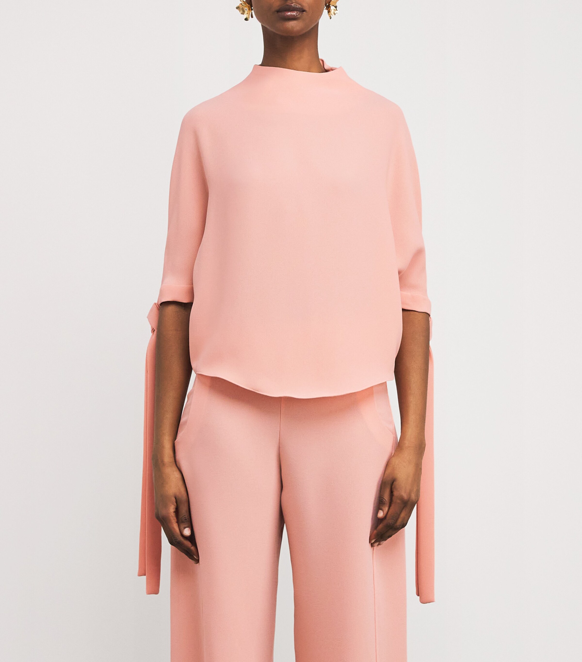 Edeline Lee Womens Tie-Detail Padernal Top Pal Image 3