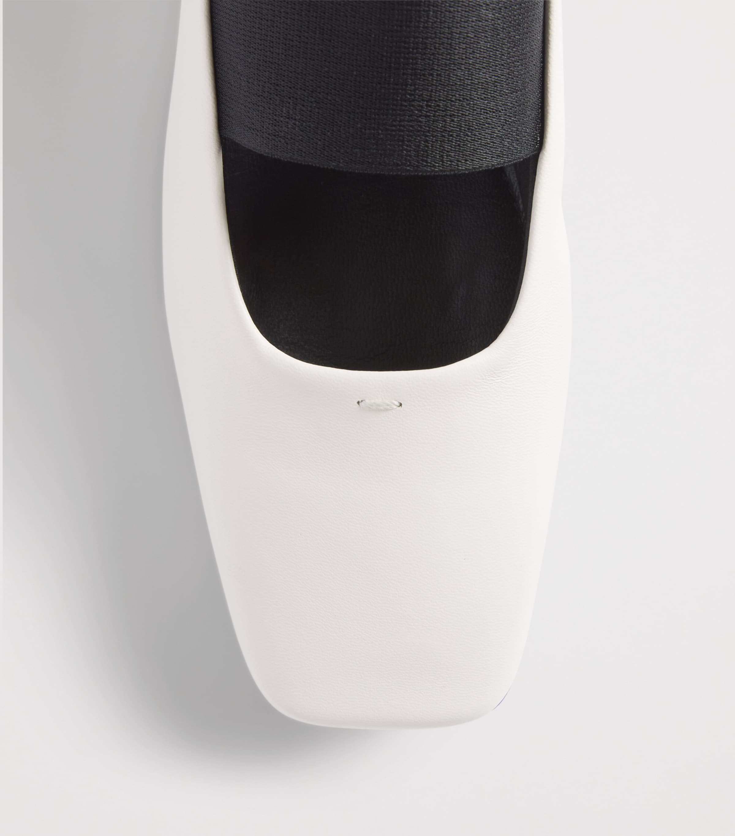 Max Mara Nappa Leather Ballet Flats Ivory Image 6