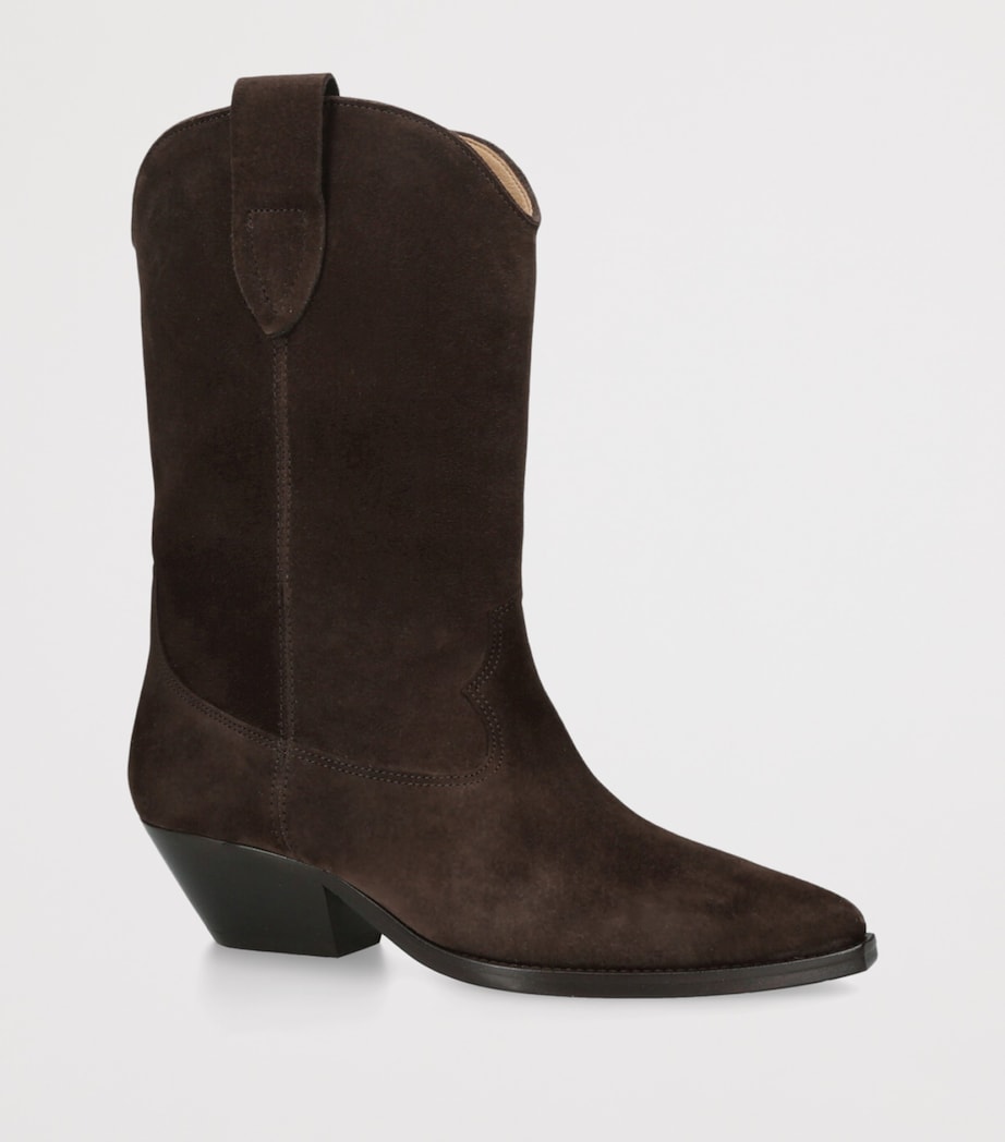 Isabel Marant Suede Duerto Cowboy Boots 40 Dark Brown Image 3
