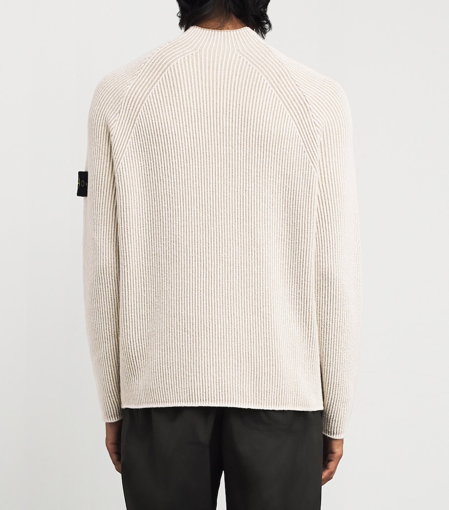 Wool-Blend Ribbed Sweater V0093 Image 4