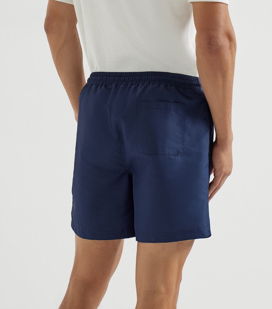 Brunello Cucinelli Mens Embroidered Swim Shorts Image 3