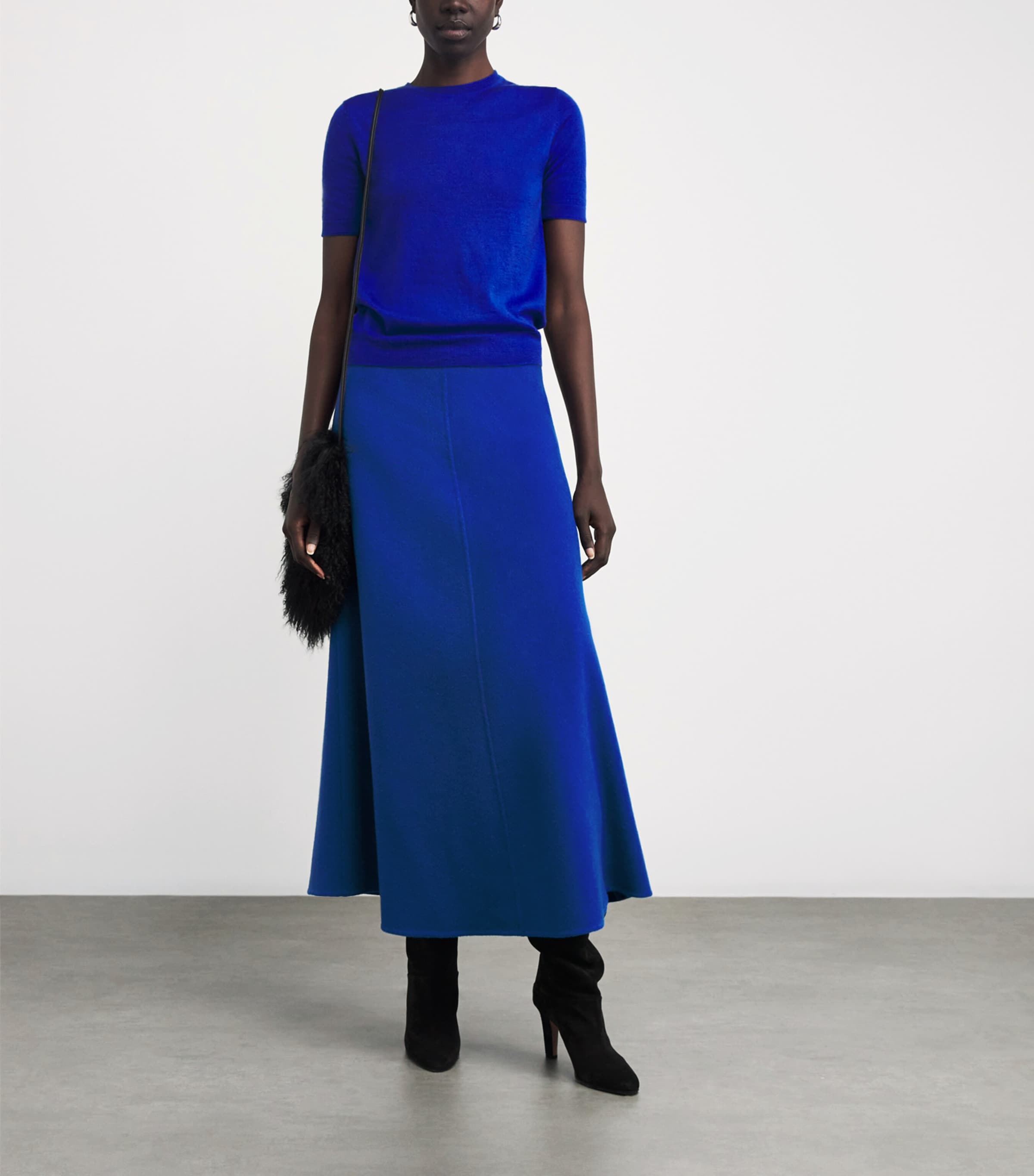 Wool-Cashmere Maxi Skirt GALAXY BLUE Image 2