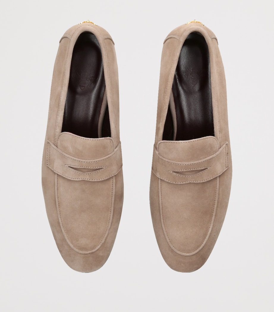 Bougeotte Suede Flaneur Loafers Camel Image 4