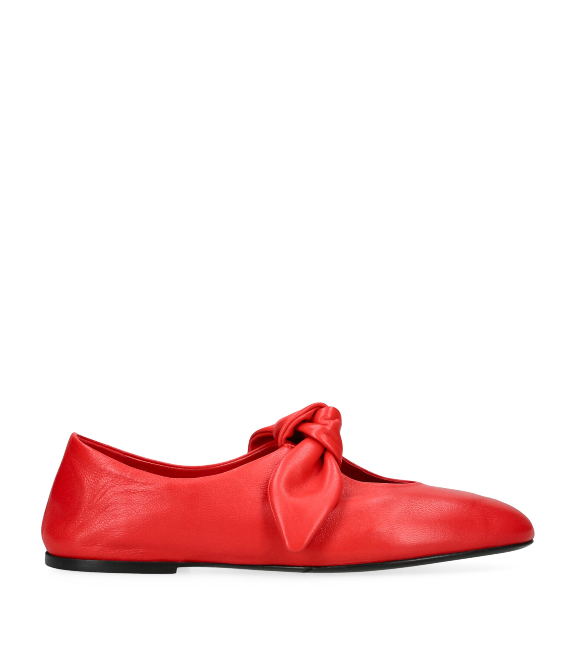 Co Leather Bow Ballet Flats