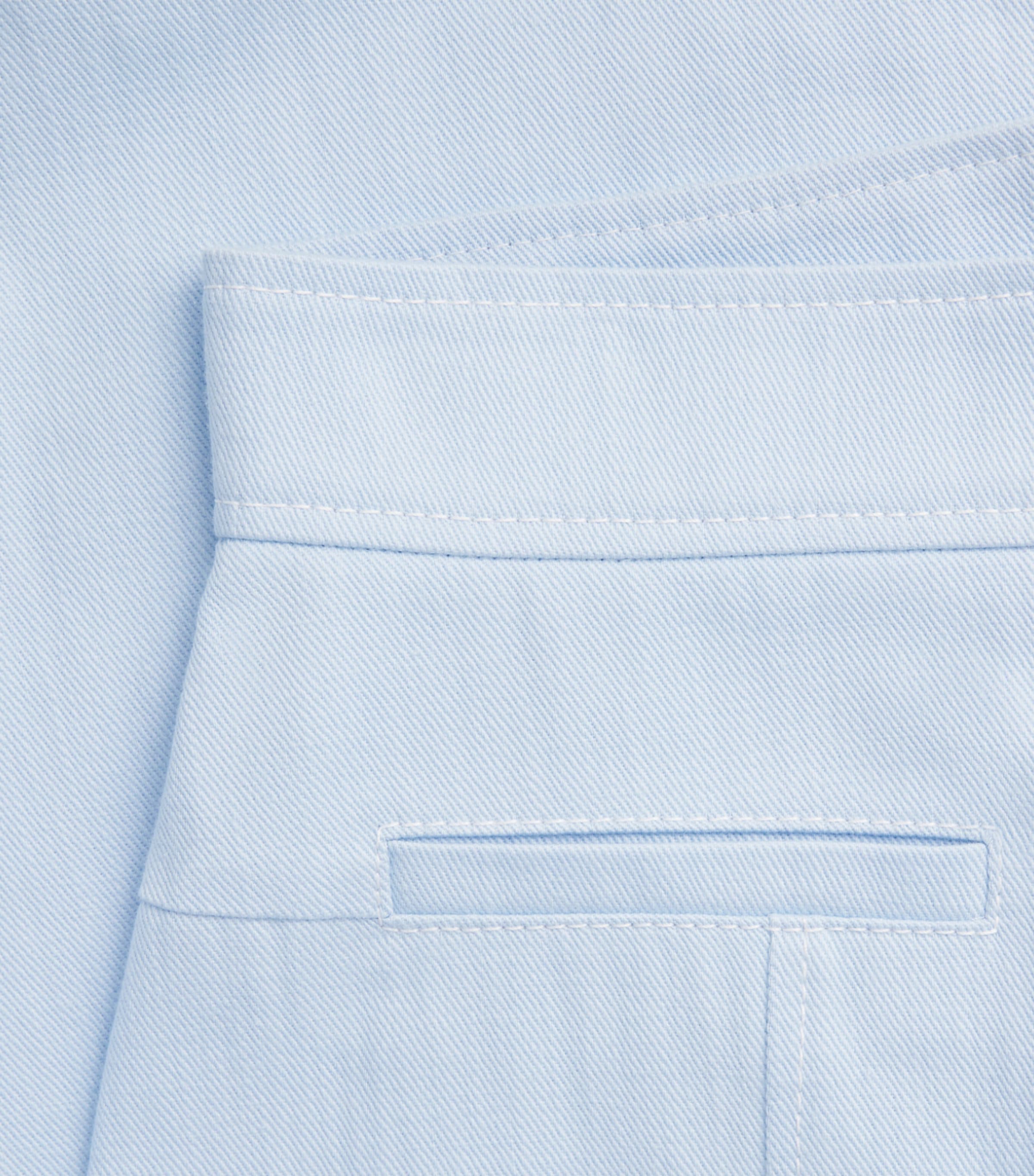 Emilia Wickstead Womens Wilder Denim Midi Skirt Icy Blue Image 6