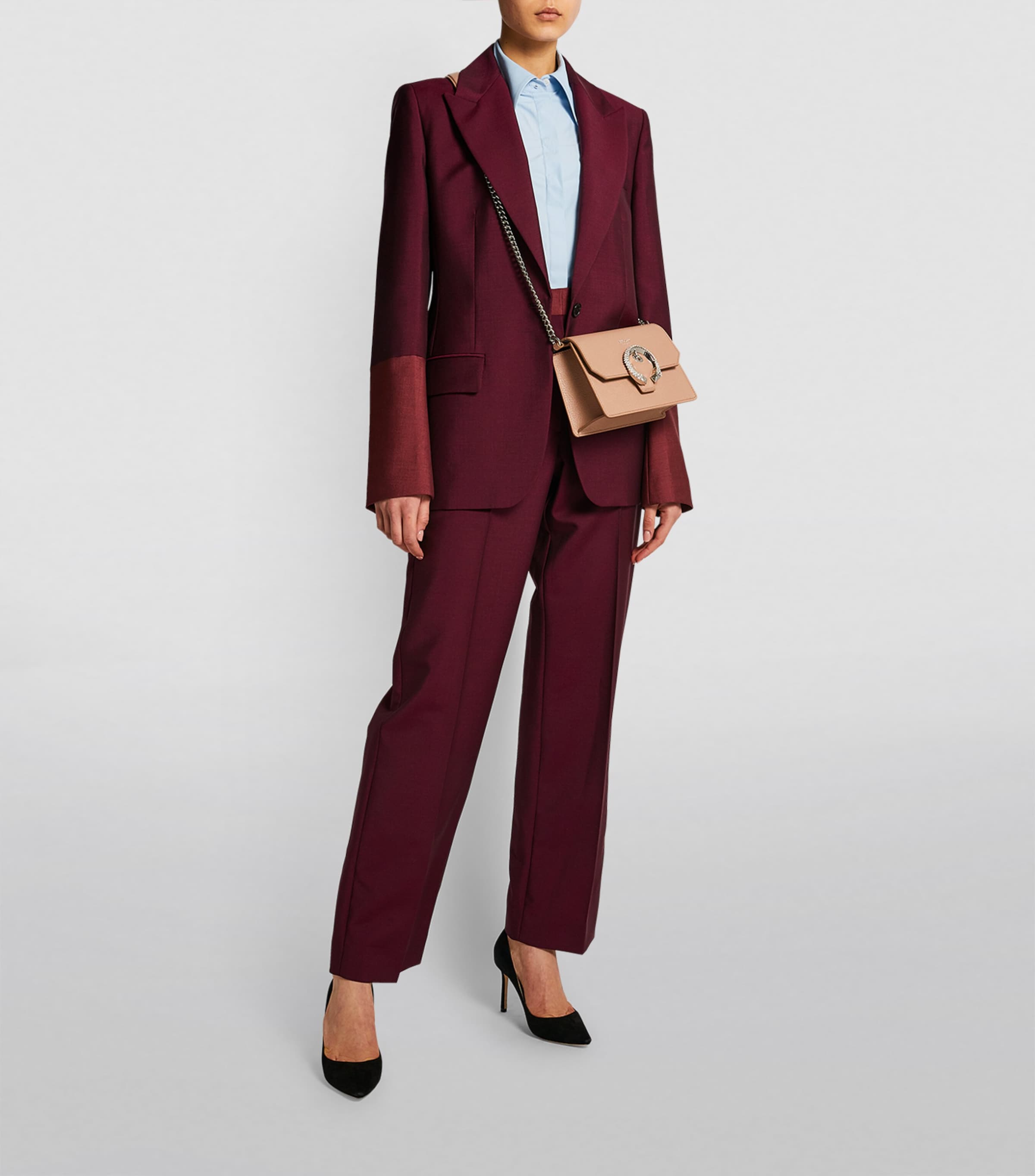 Romy 85 Suede Pumps BLACK Image 5