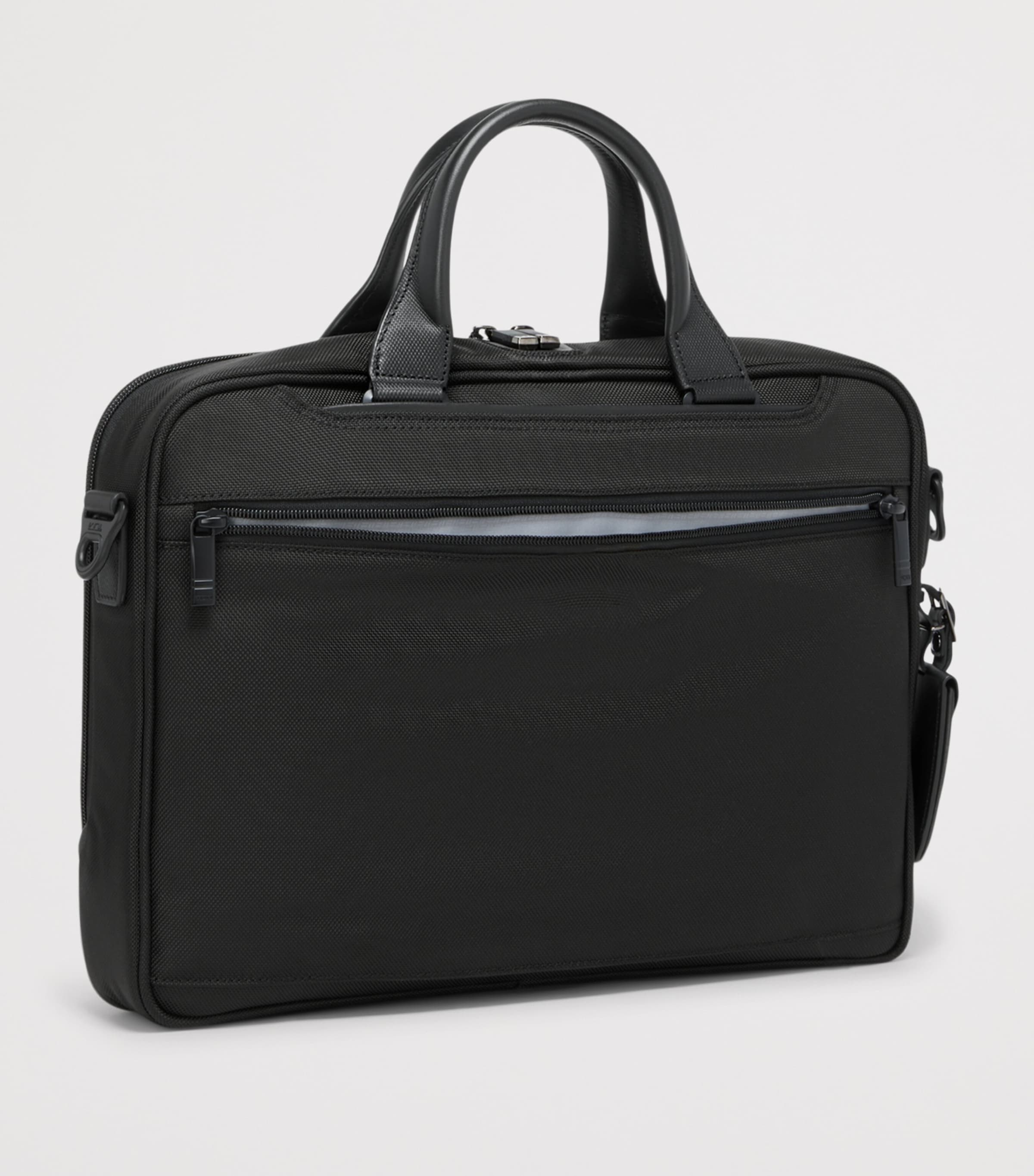 Tumi Medium Alpha 4 Briefcase (15") Black Image 3