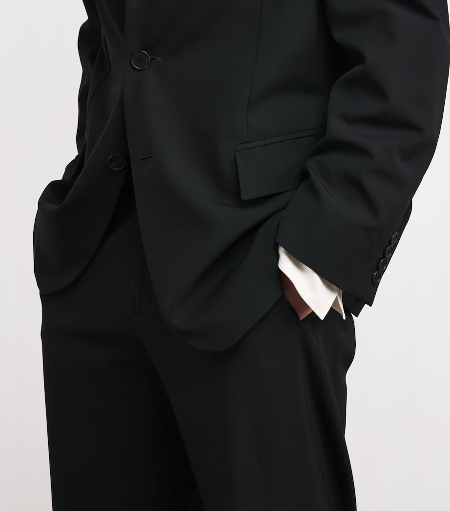 The Row Mens Tosca Wool Trousers Black Image 5
