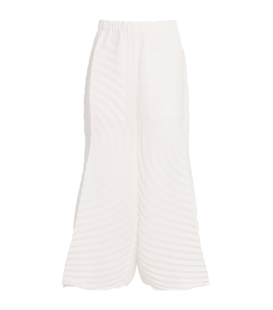 Paper Bag Pleats Trousers WHITE Image 1