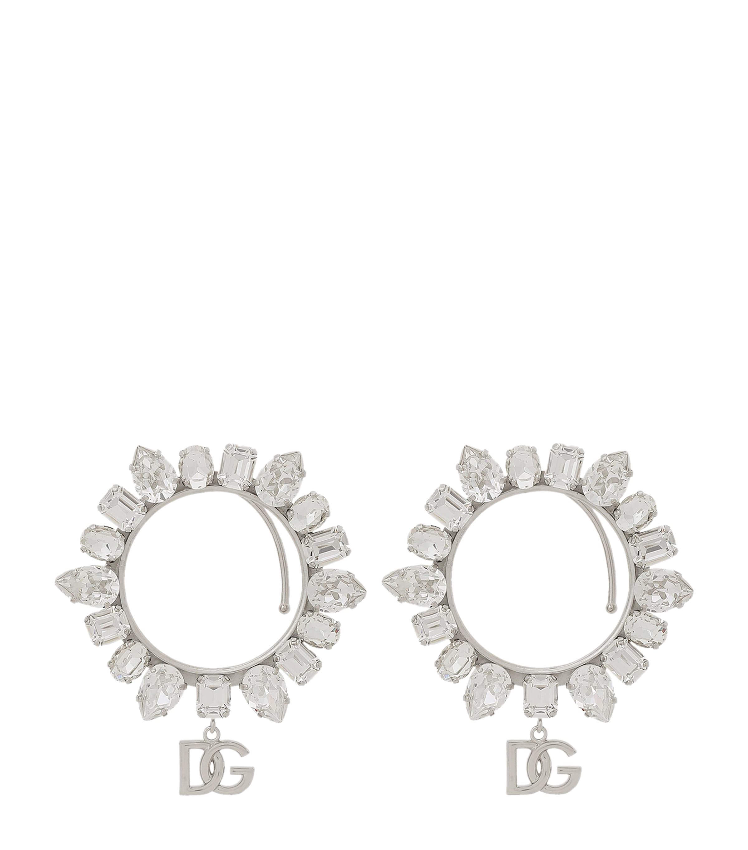 Shop Dolce & Gabbana Crystal Cuff Earrings