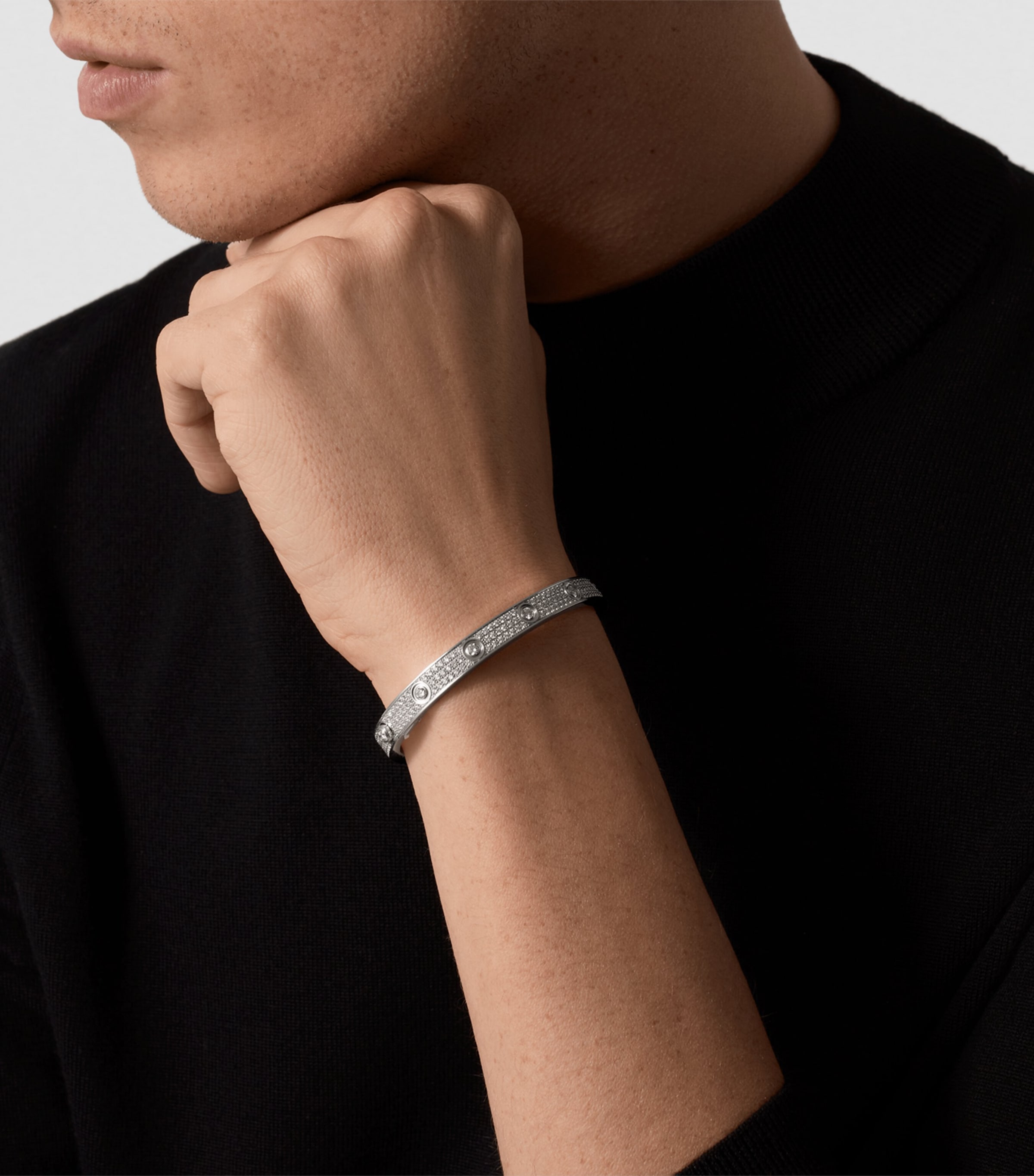 Cartier Love Bracelet On Wrist Wrist Men Wearing Cartier Love