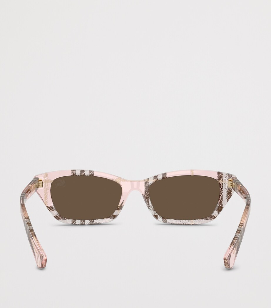 Burberry Acetate BE4488 Rectangle Sunglasses Pink Image 4