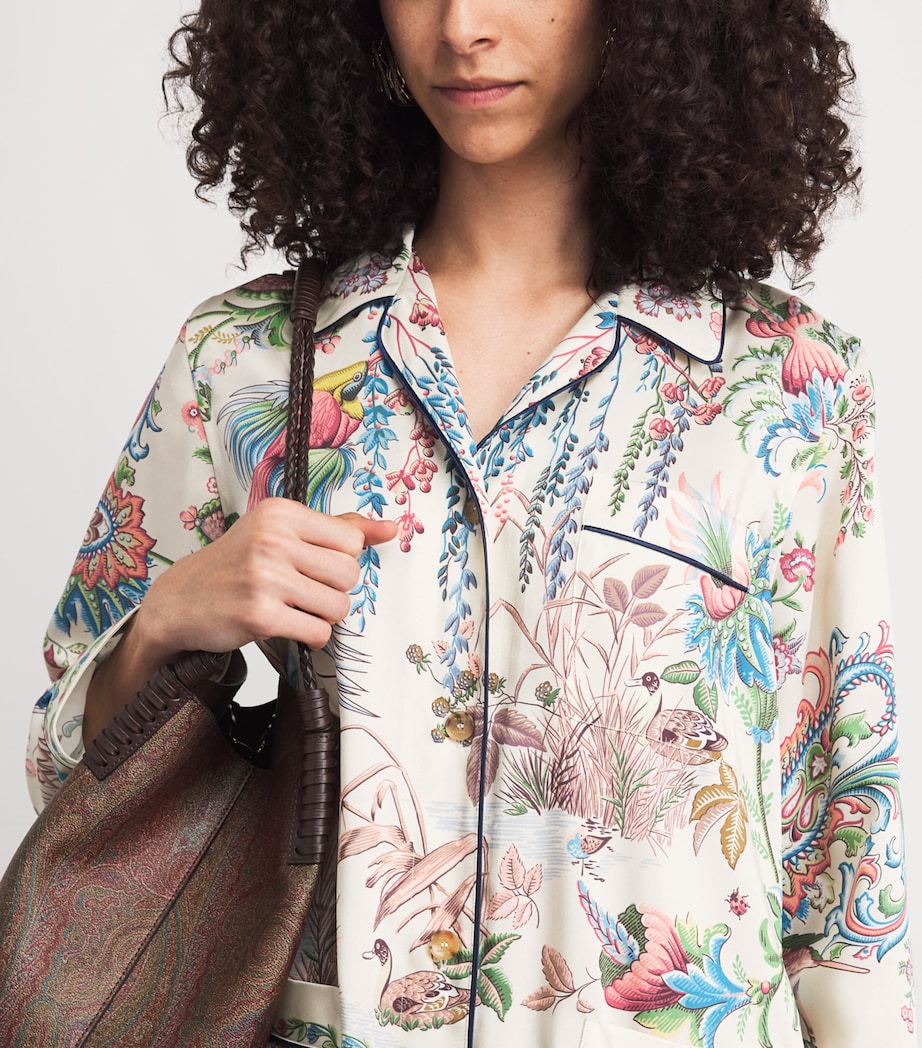 Etro Womens Twill Printed Shirt Image 3