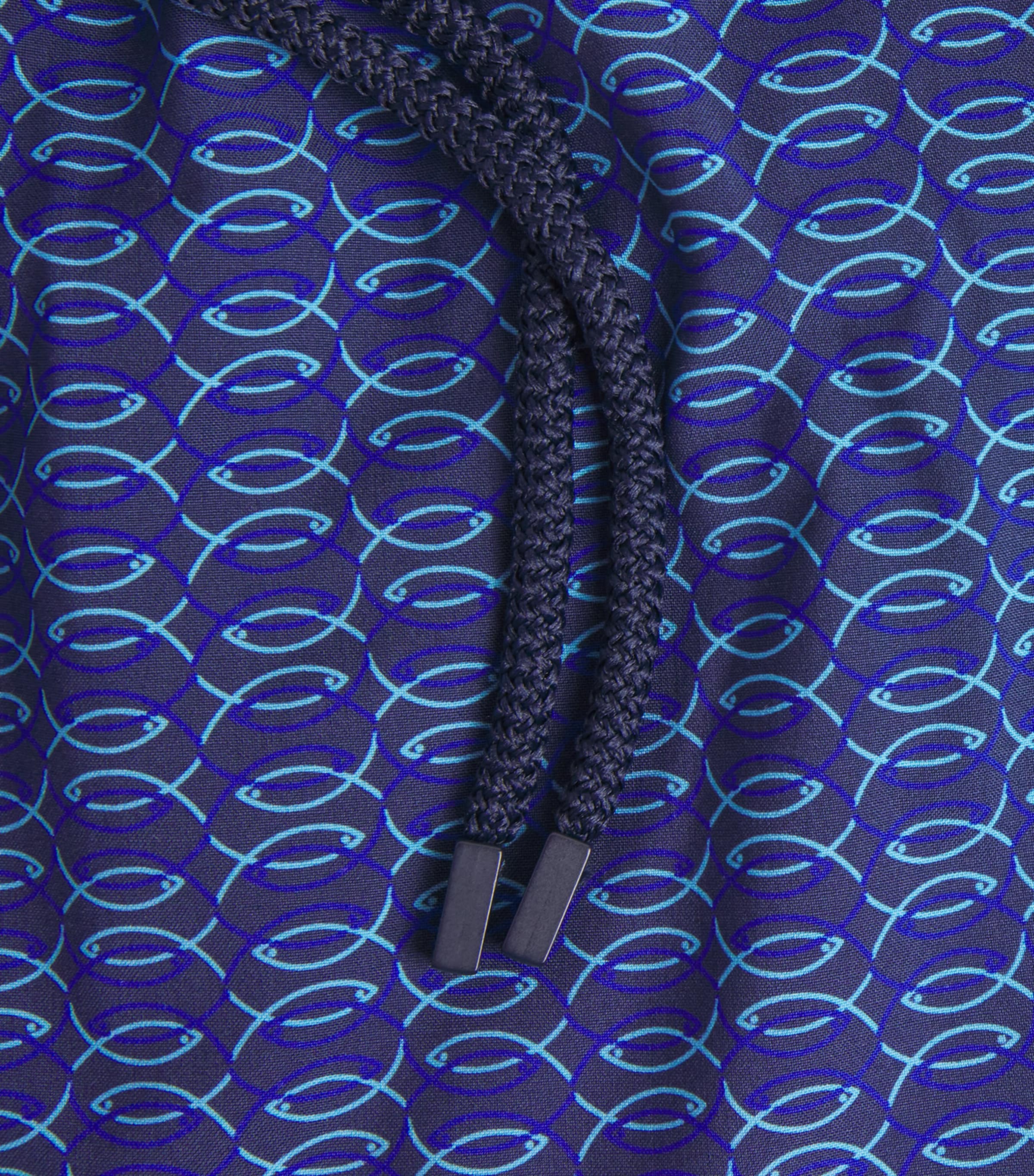 Merino Wool Printed Moopea Swim Shorts 390-BLEU MARINE Image 5