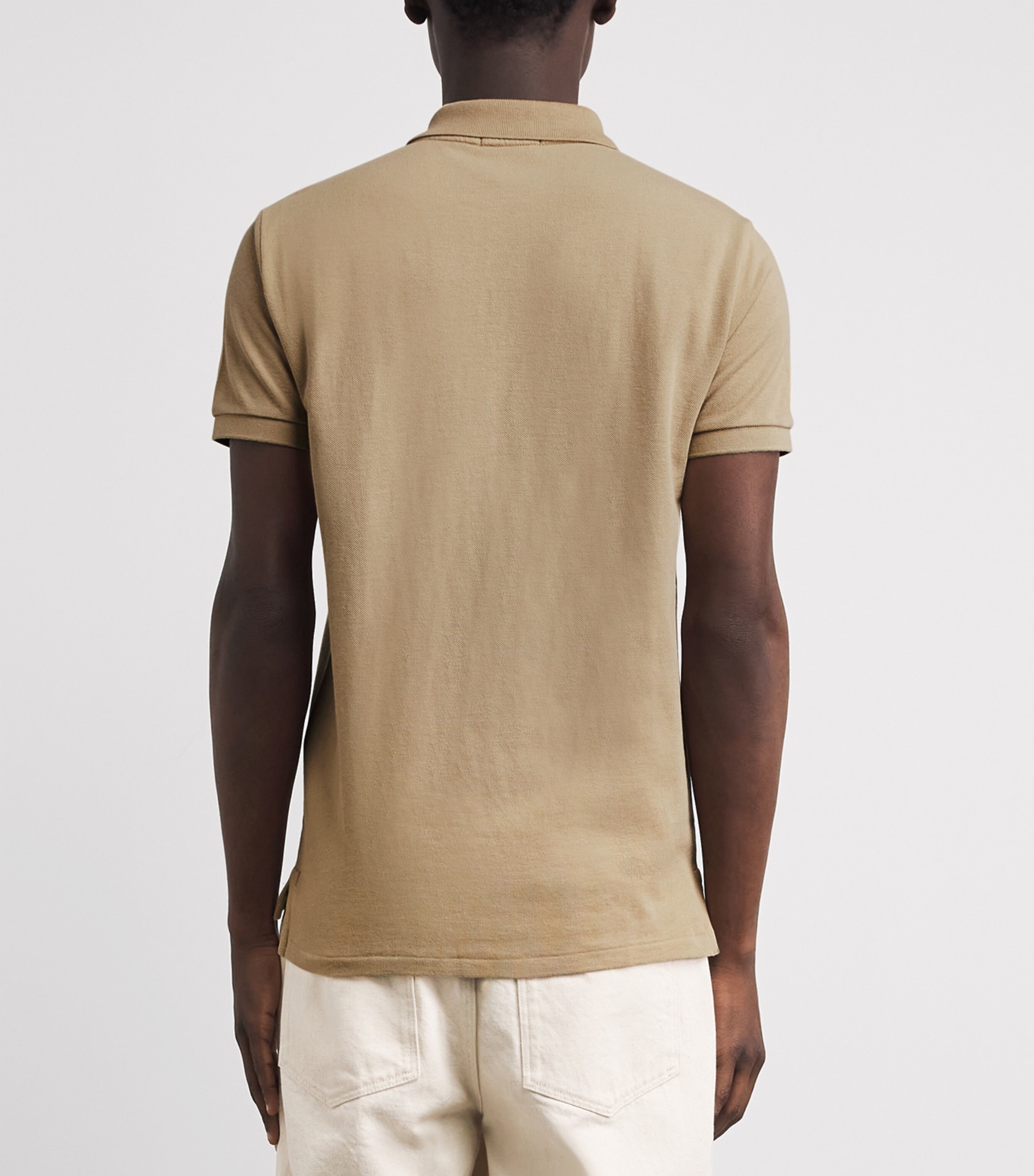 Polo Ralph Lauren Mens Cotton Mesh Custom-Fit Polo Shirt Vintage Image 5