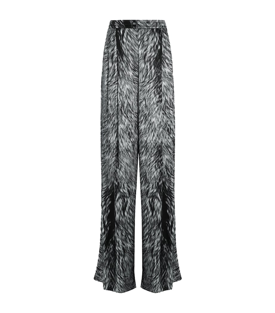 Silk-Blend Printed Trousers HI3VQ-PELLICCIA FDO. Image 1