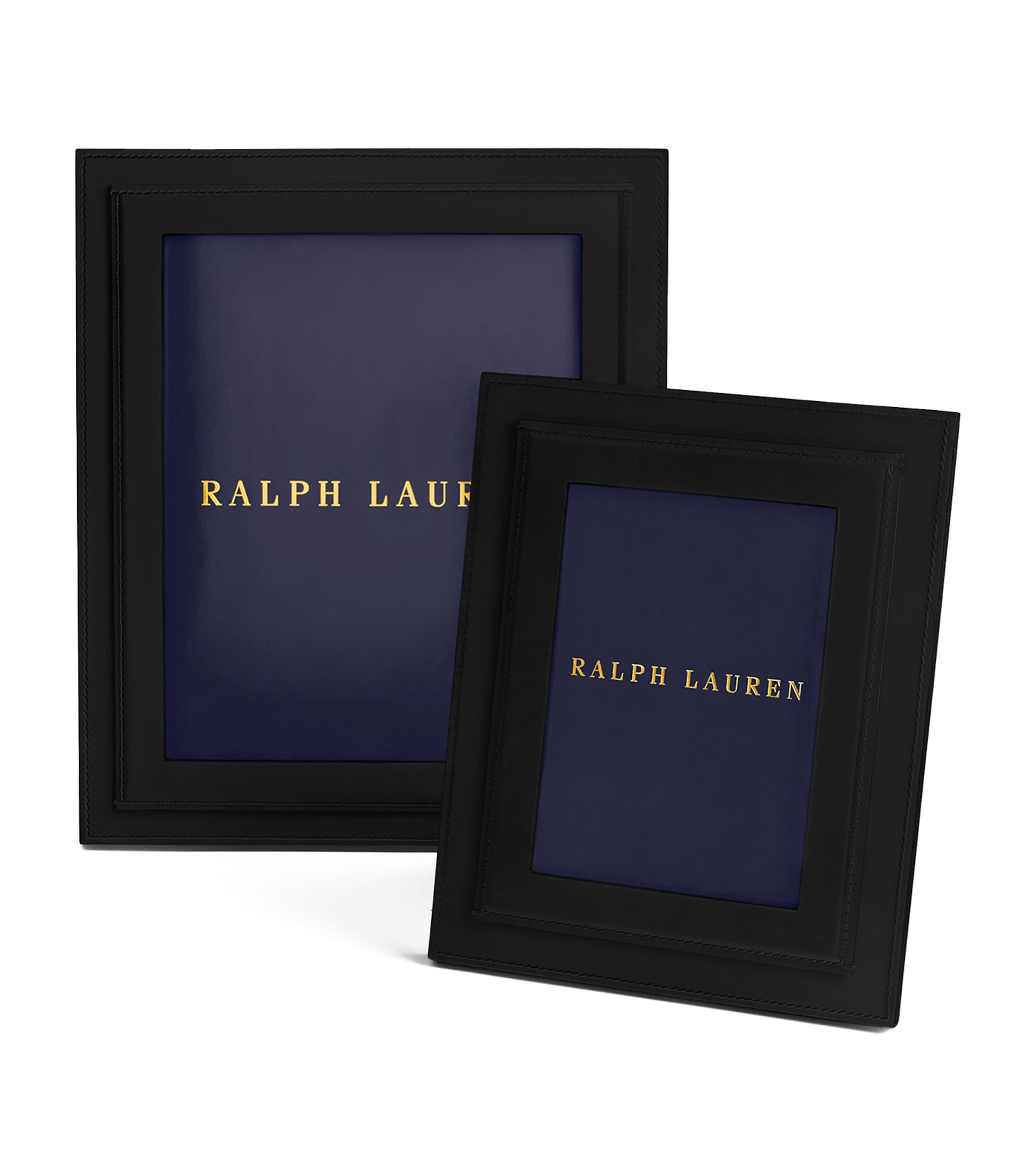 Polo Ralph Lauren Brennan Leather Frame In Black