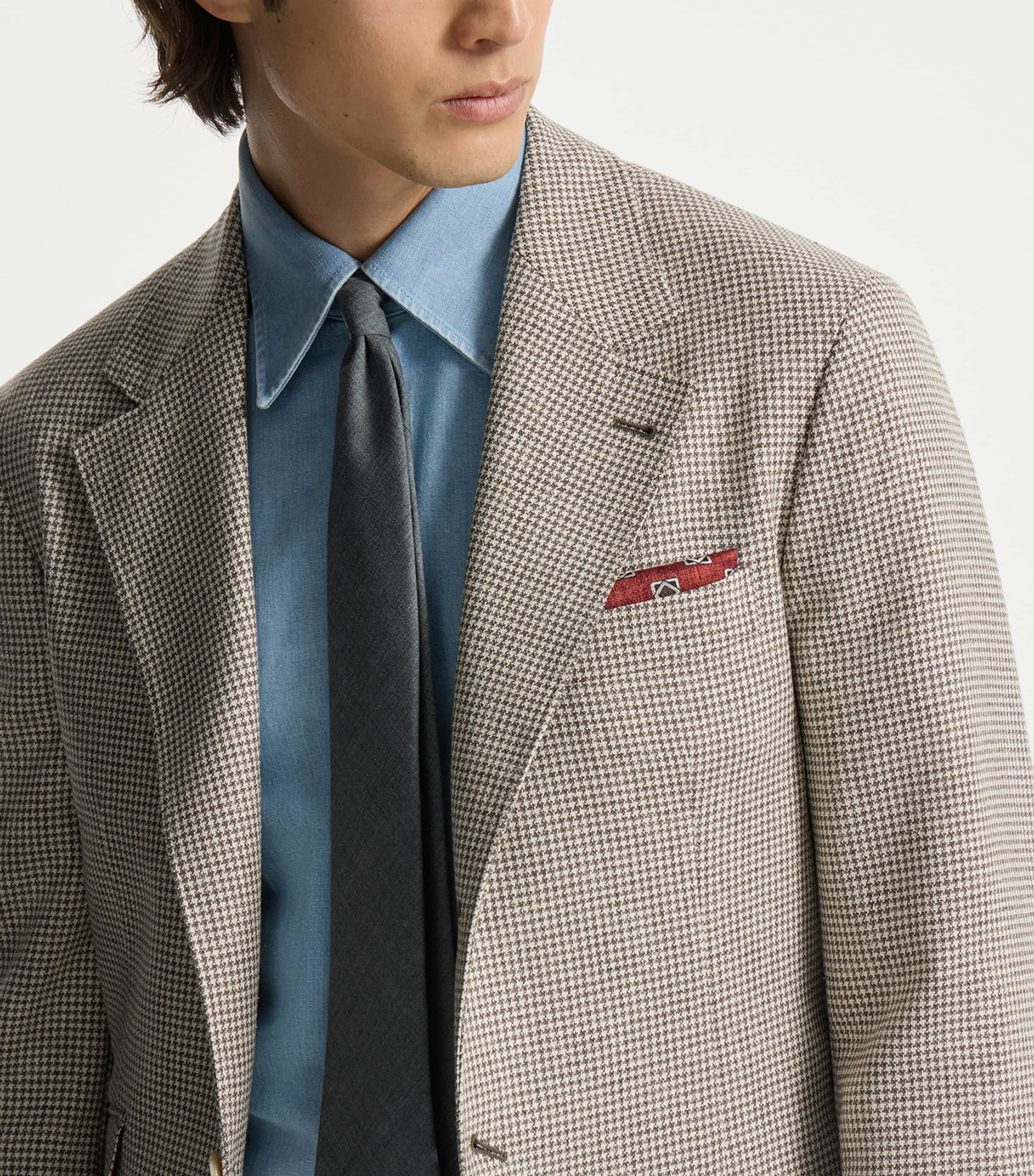 Brunello Cucinelli Silk Geometric Square Scarf Image 2