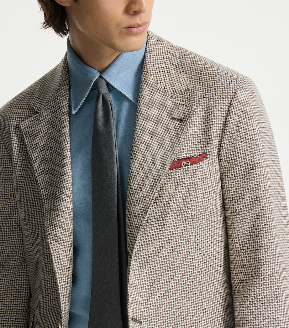 Brunello Cucinelli Silk Geometric Square Scarf Image 2