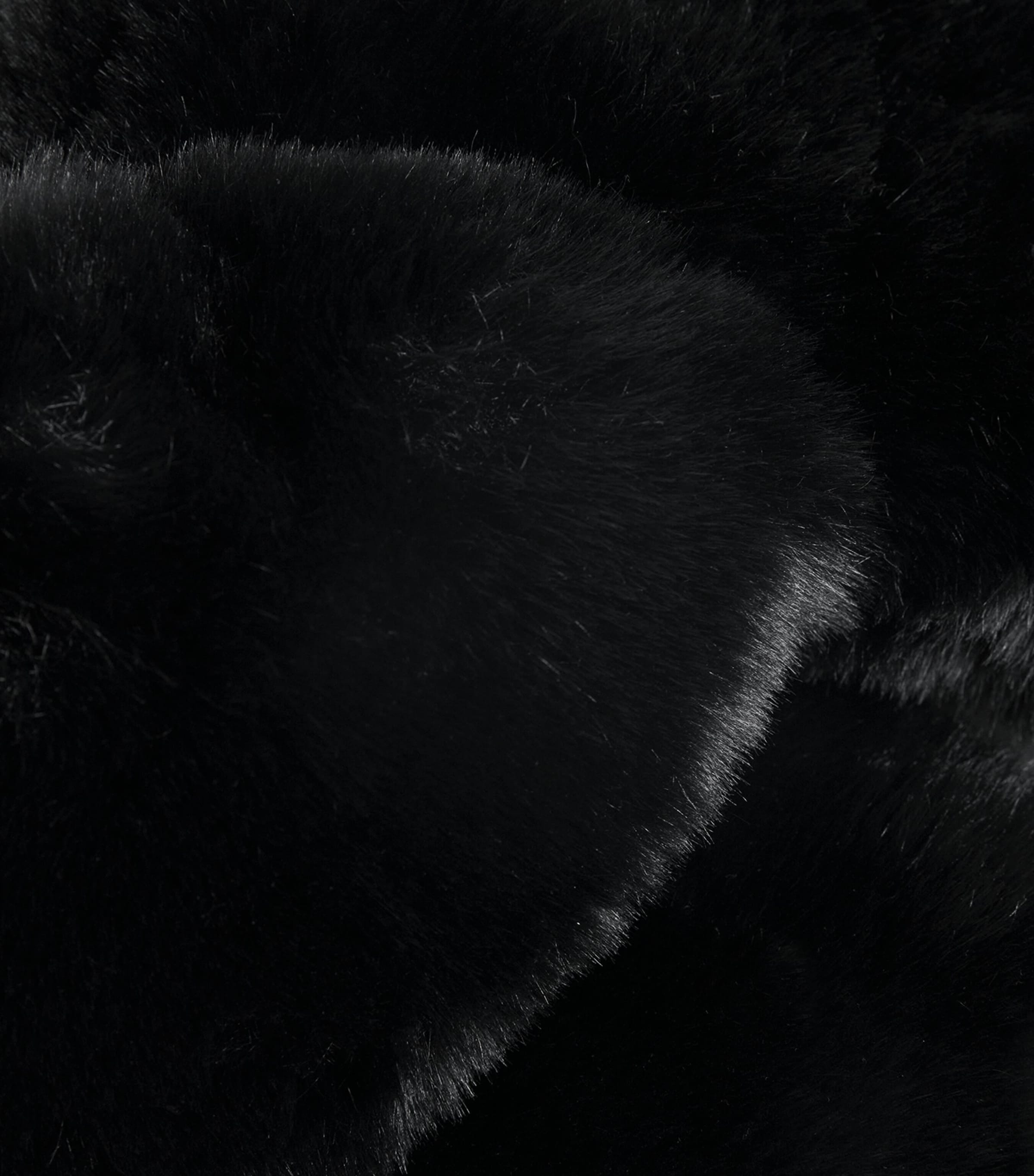 Faux Fur Cher Aviator Hat 9000 BLACK Image 5