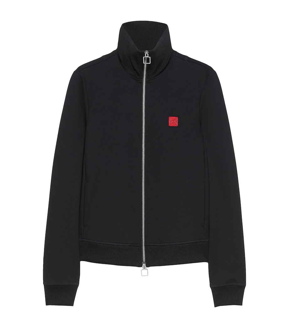 MAX&Co. Womens Two-Way Zip Sweater Black Image 1