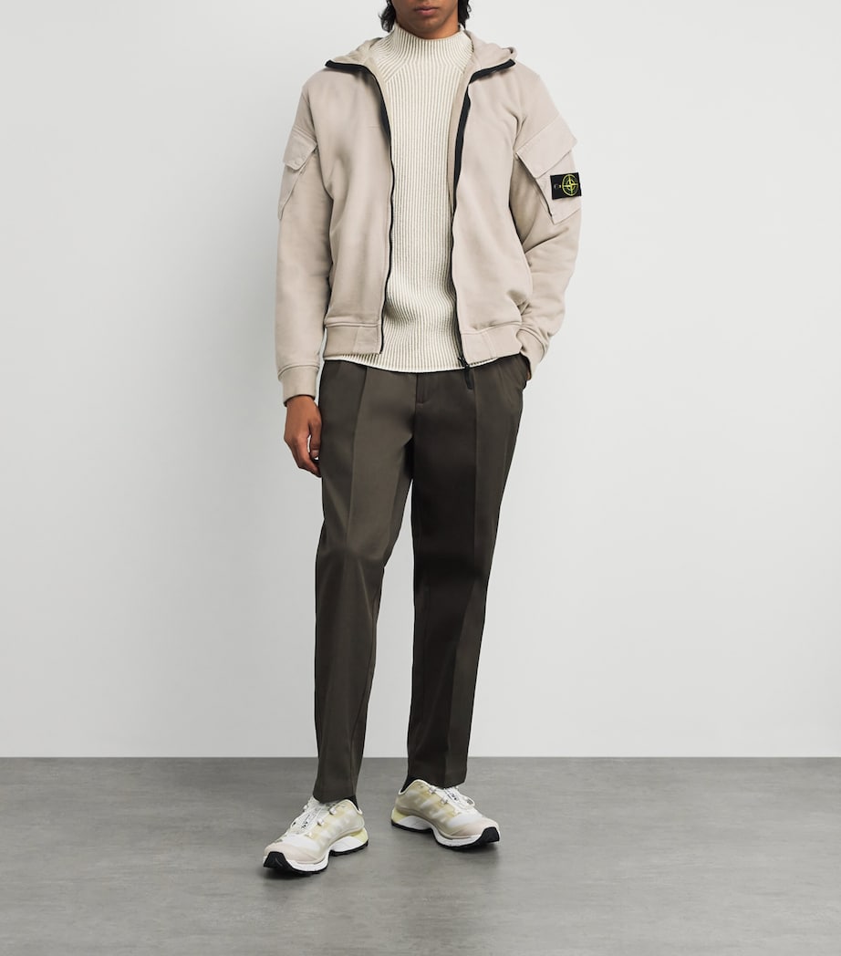 Compass Patch Zip-Up Hoodie V009A Image 2