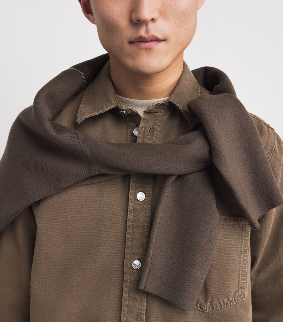 Sadamon Denim Overshirt WASHED CANTEEN Image 6