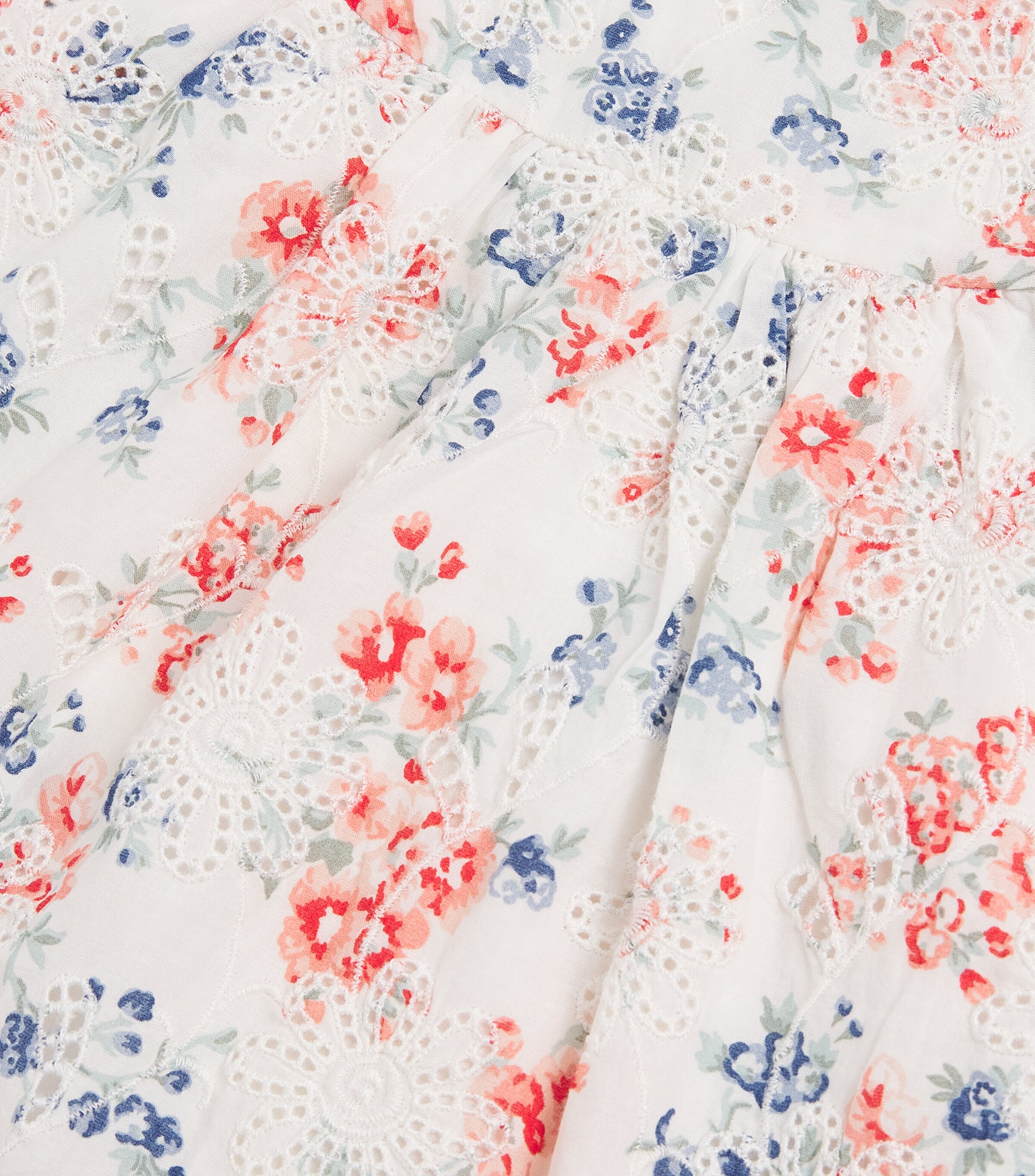 Tartine et Chocolat Broderie Anglaise Floral Dress (3 Months-4 Years) Blanc Image 3