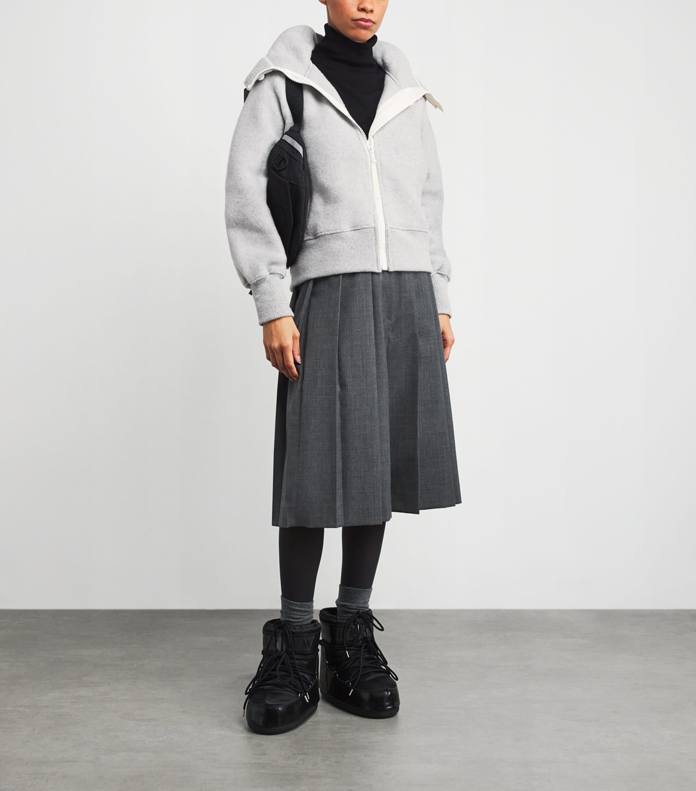 Wool-Blend Fleece Chilliwack Bomber Jacket 9309SILVERBIRCH HEATHER-BOULEA Image 2