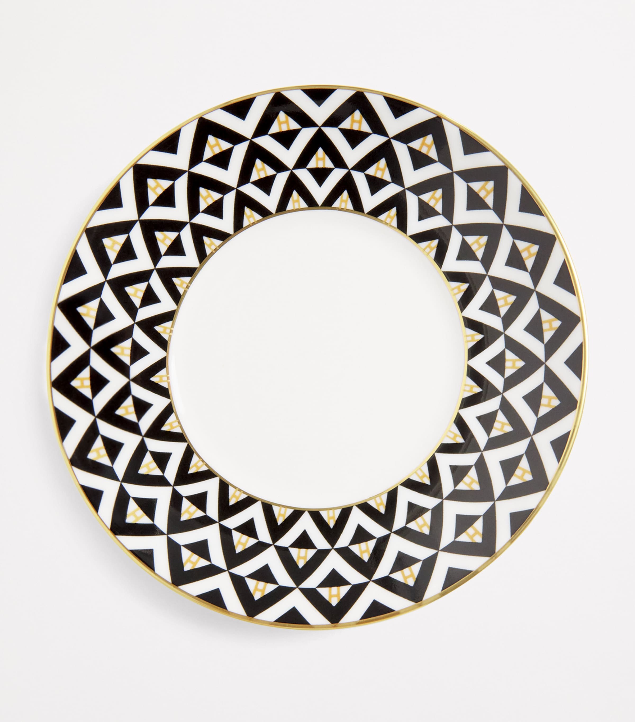 Harrods Geometric Tea Cup and Saucer Set Image 2
