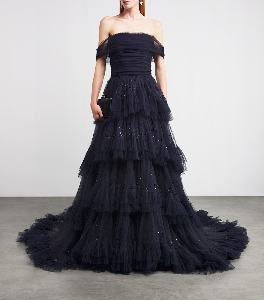 Sequin-Detail Queenie Gown 2117 MKGBD BLU T BDG Image 2