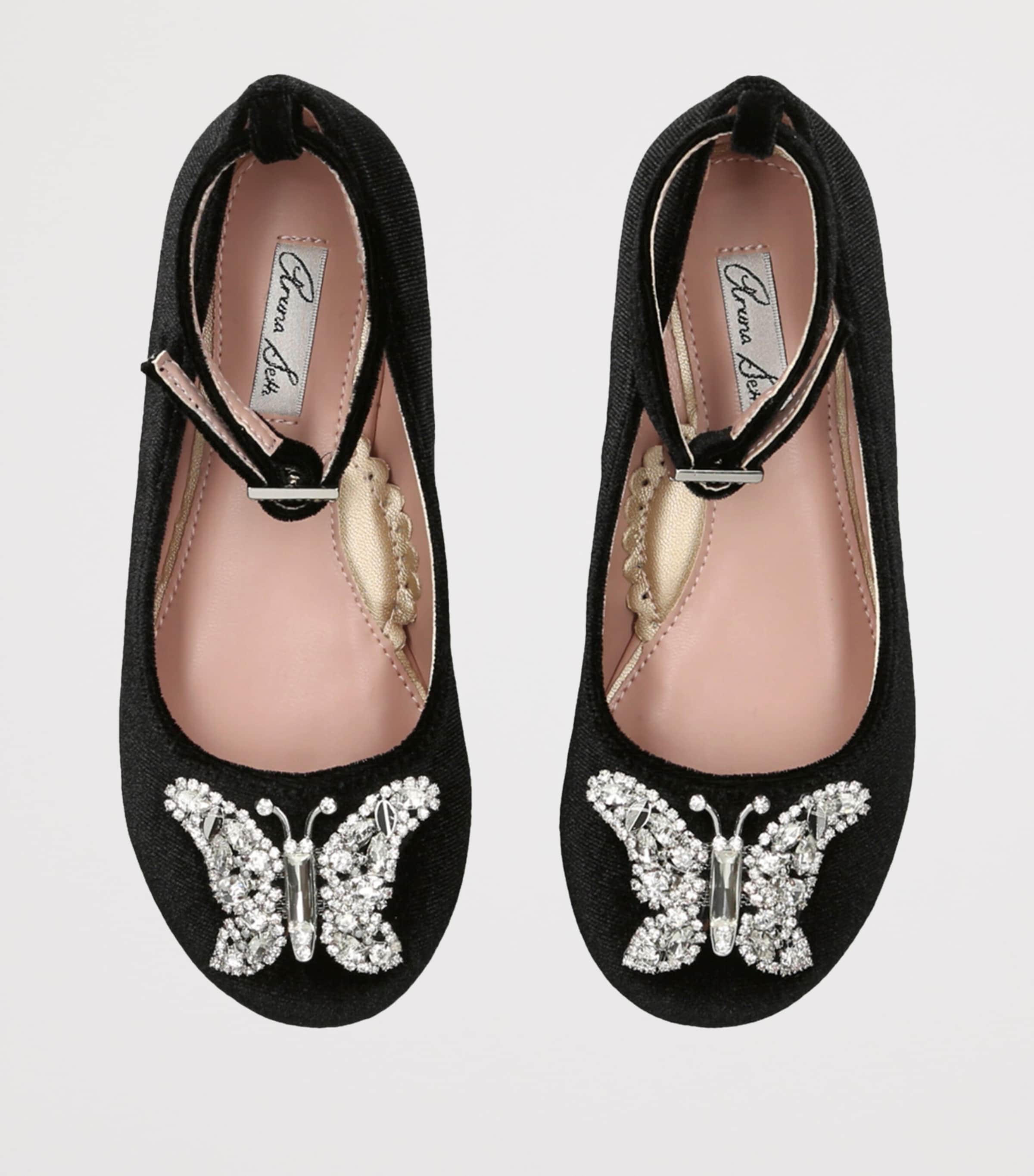 Velvet Angelina Ballet Flats BLACK Image 4