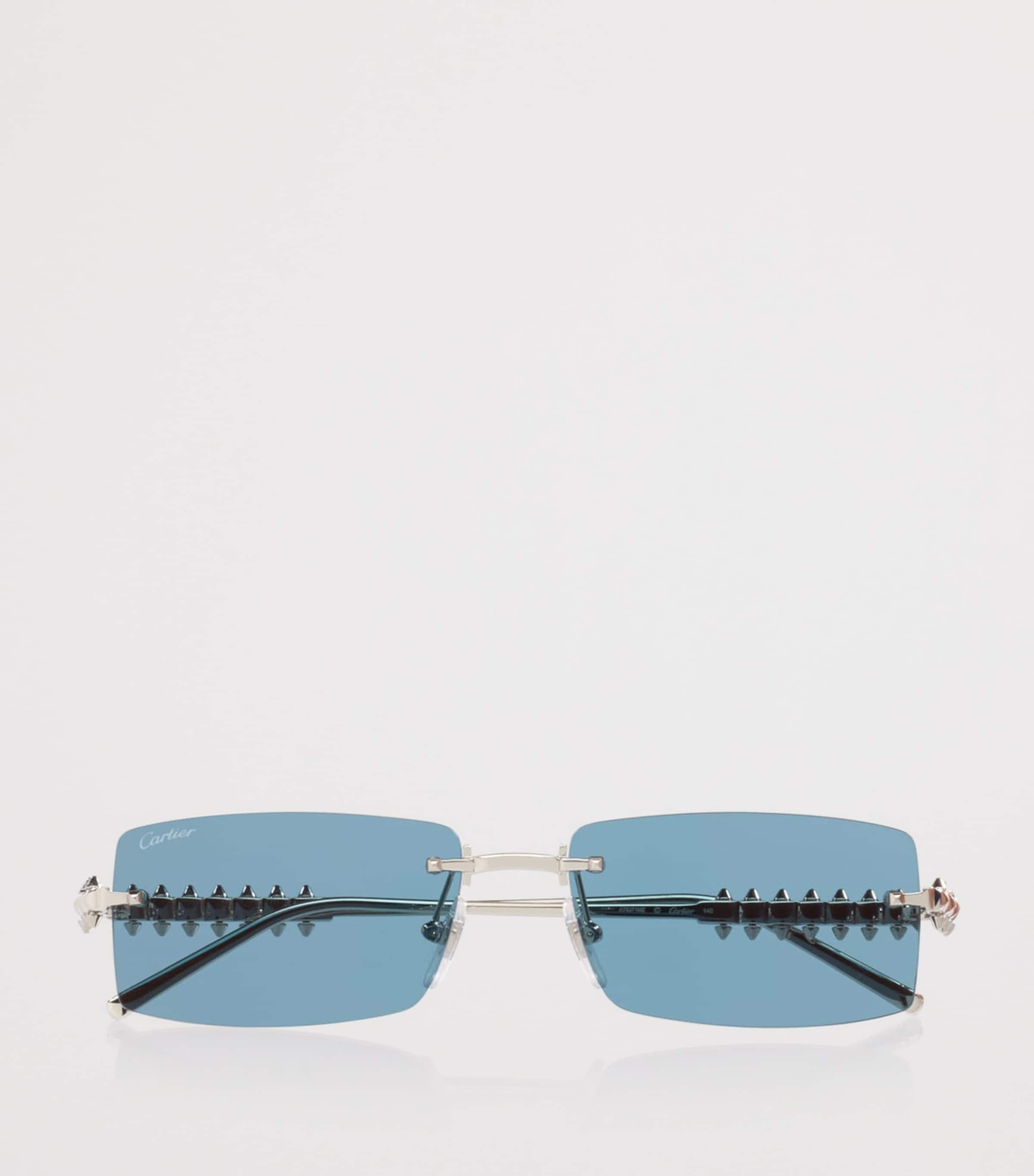 Cartier Clash de Cartier Rectangle Sunglasses Silver Image 5