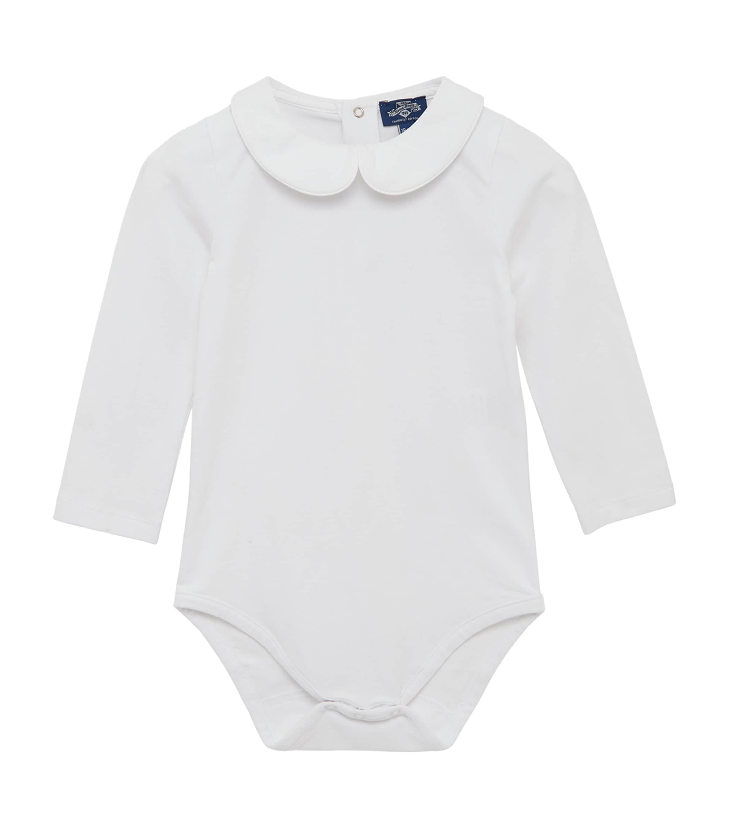 Cotton Milo Bodysuit (0-24 Months) WHITE Image 1