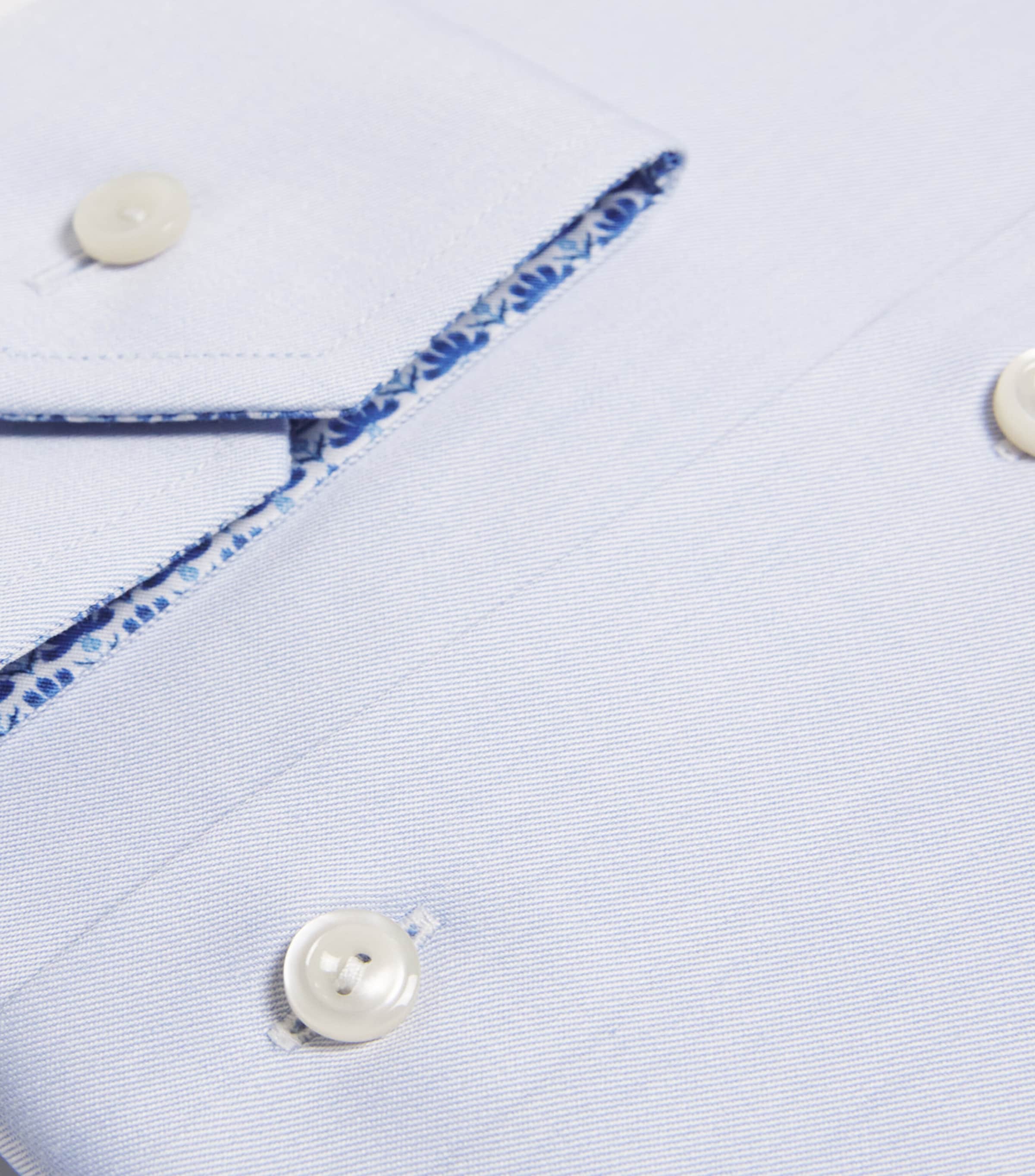 Cotton Twill Contemporary Fit Shirt 21 LIGHT BLUE Image 5