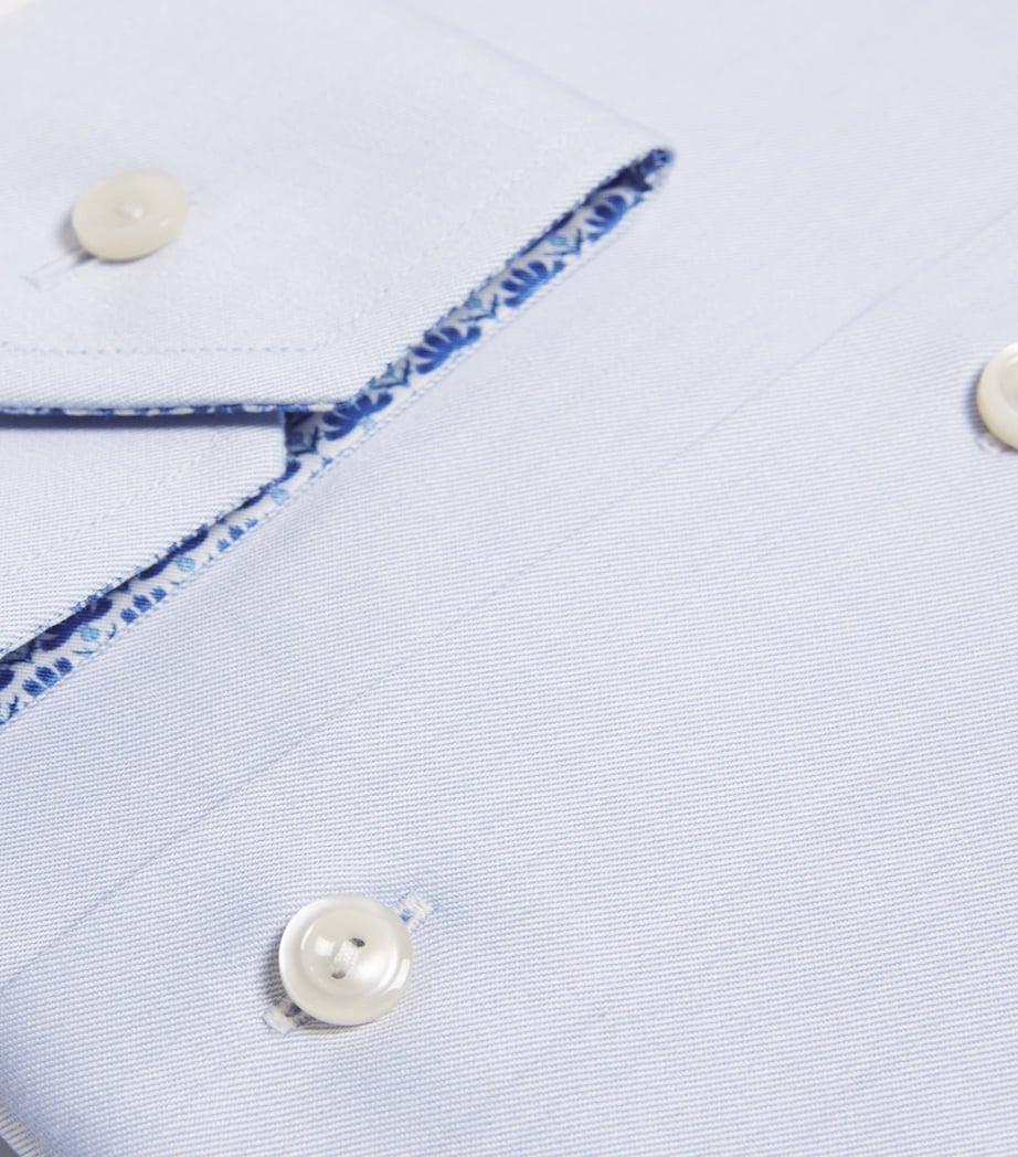 Cotton Twill Contemporary Fit Shirt 21 LIGHT BLUE Image 5