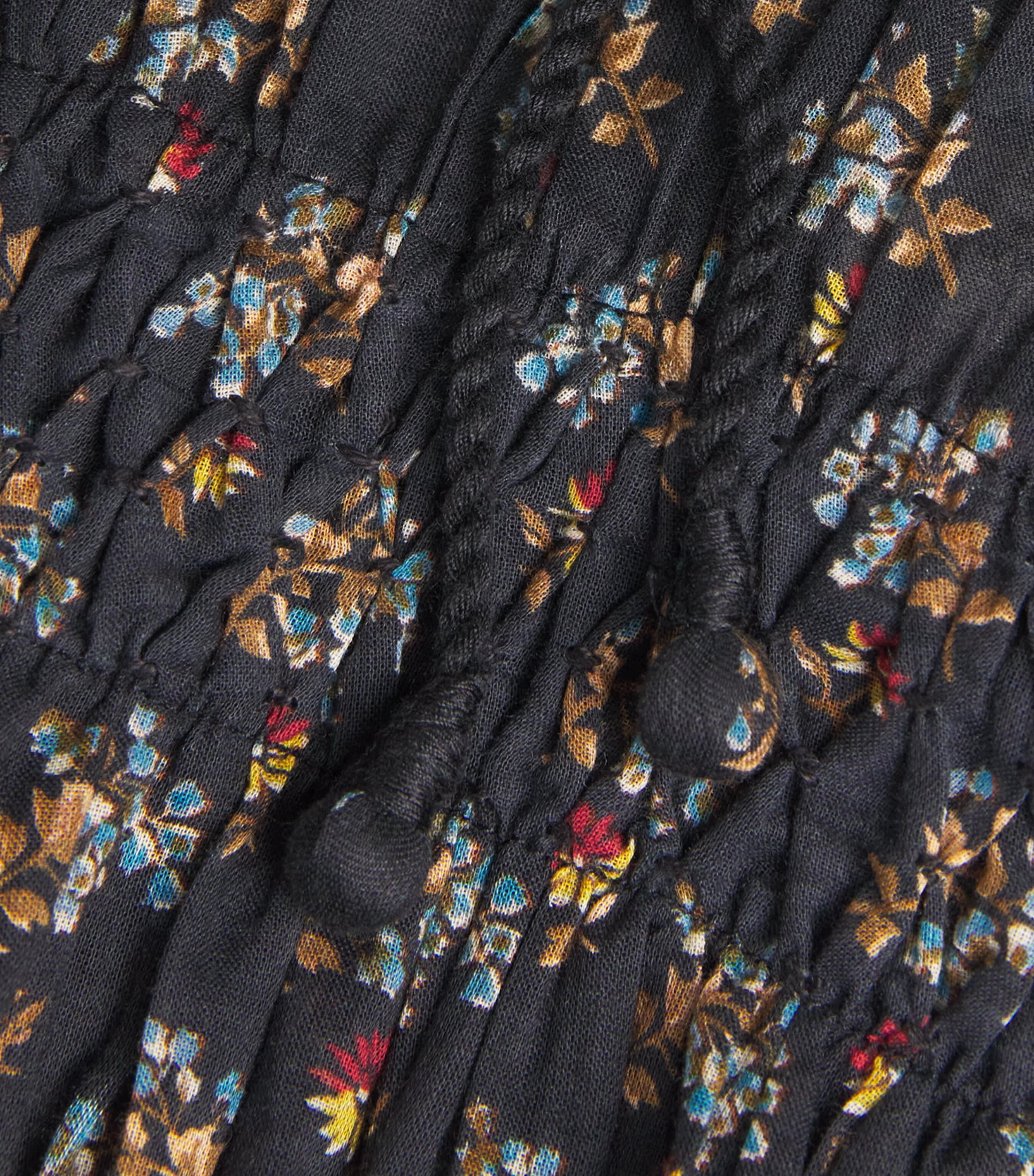 Organic Cotton Voile Delfina Midi Dress DELPHINIUM FLORAL Image 5