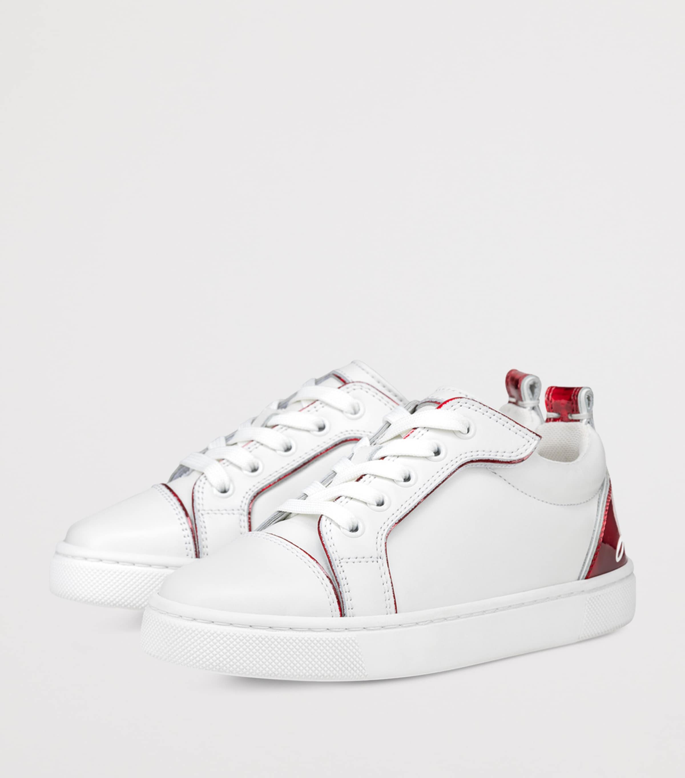Christian Louboutin Kids 퍼니토 가죽 스니커즈