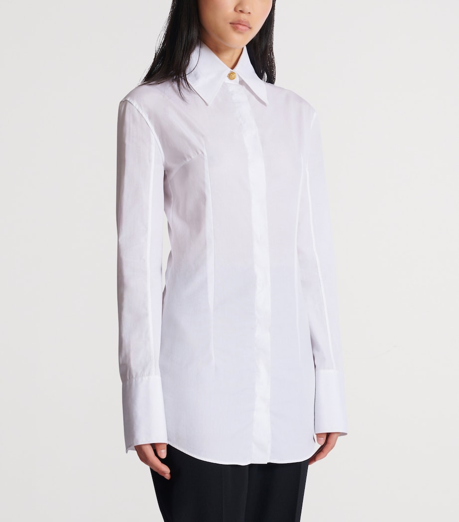 Cotton Poplin Shirt 0FB BLANC OPTIQUE Image 5