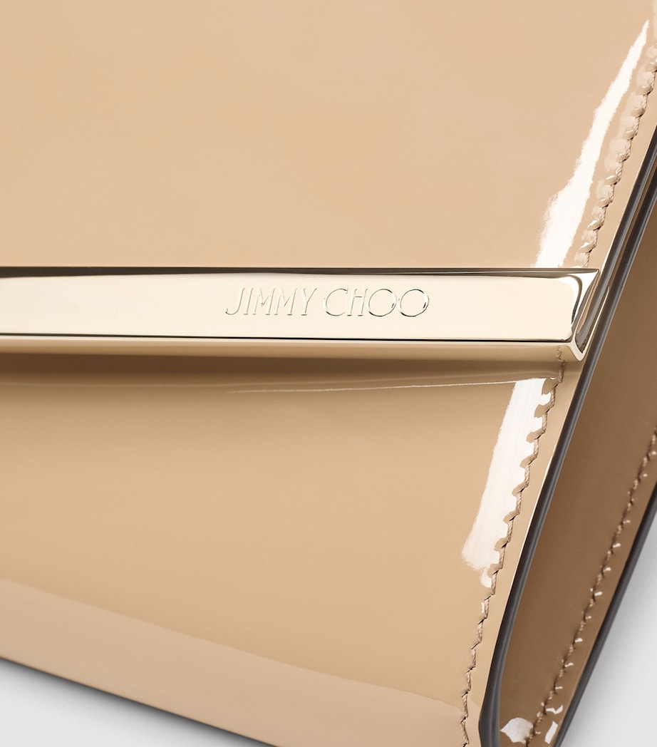 Patent Leather Emmie Clutch Bag CHAI/LIGHT GOLD Image 5