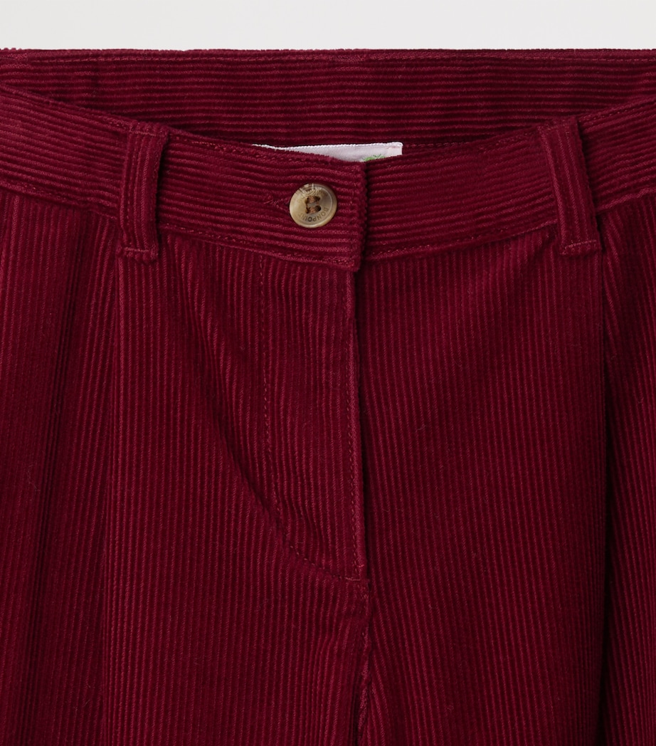 Corduroy Wide-Leg Trousers (4-8 Years) RAISIN Image 3