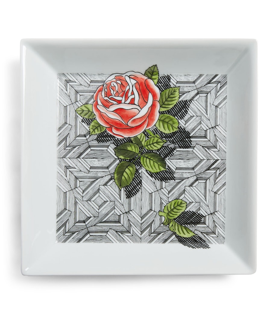 Square Musciarabia con Rose Plate (20cm x 20cm) MULTI Image 1