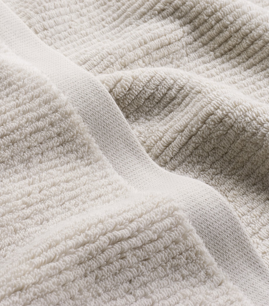 Organic Cotton Raya Body Towel (100cm x 180cm) BONE Image 2