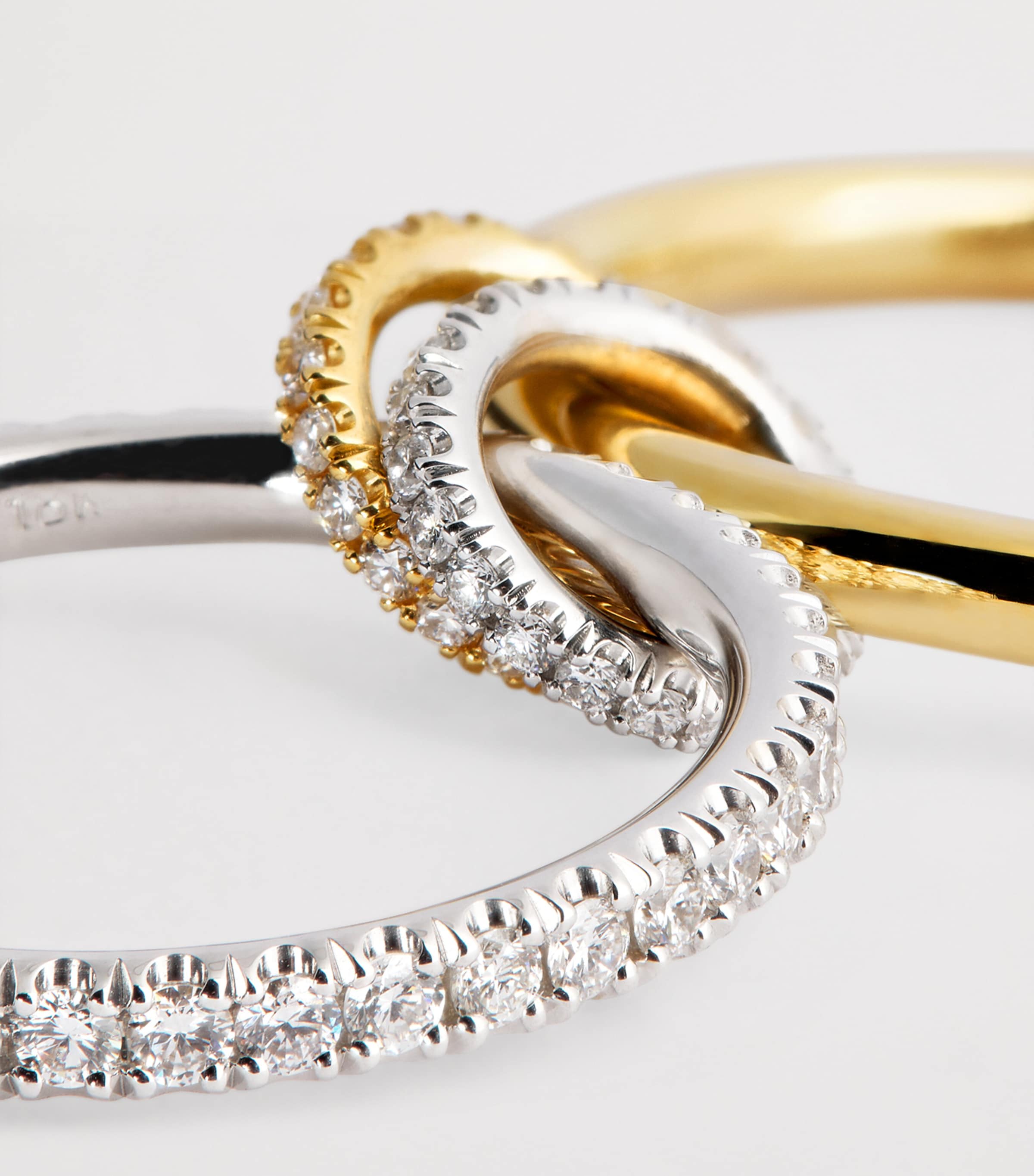 Yellow Gold, White Gold and Diamond Ceres Ring YELLOW GOLD Image 5